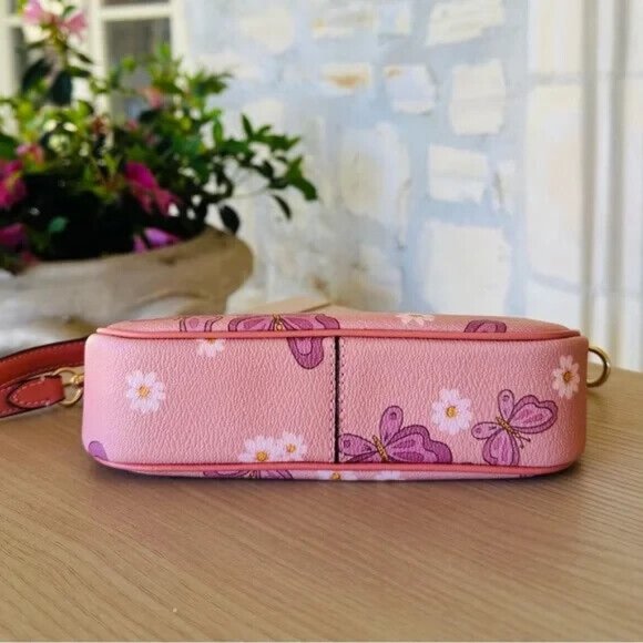 Coach Rowan Butterfly Leather Satchel/ Natalia Wallet Pink NWT Womens Authentic - Picture 14 of 15